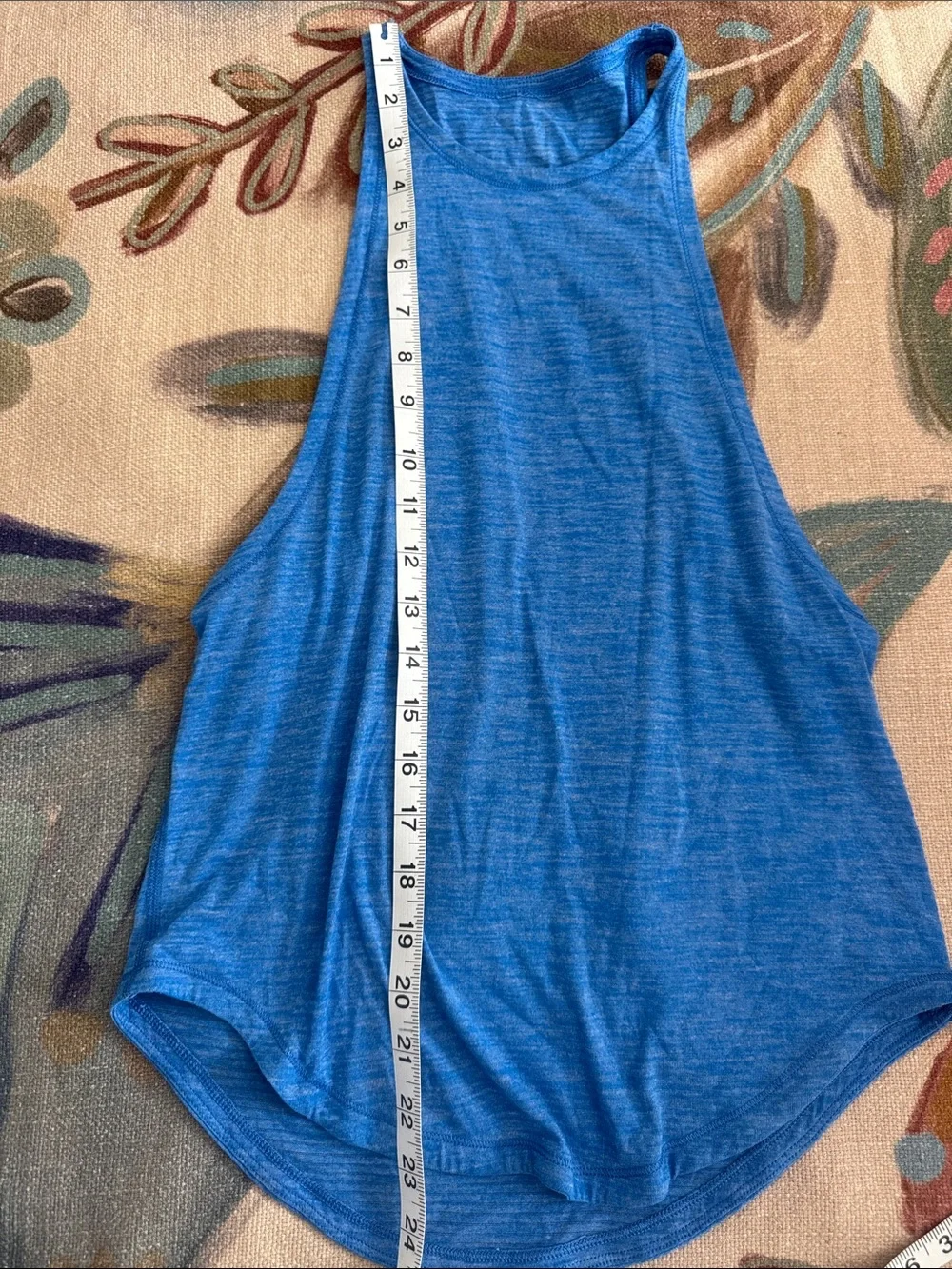 Lululemon • Sweat Date Tank Heathered Lakeside Blue Size 2